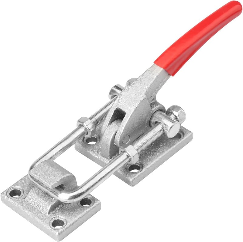 GENHAKON 10.2 Inch Heavy Duty Large Toggle Clamp Latch, 7700Lbs Holding Capacity, Tire Carrier Latch, Self-Lock U-Bolt Adjustable for Trailer Latch, Machine, Smoker Lid, latches Hardware, by . - Image 1